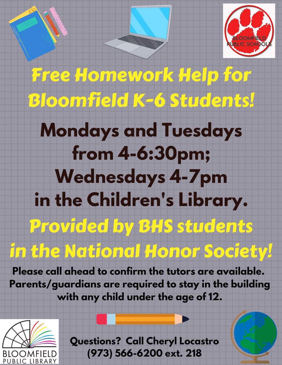 Bloomfield Public Library NJ tweet media