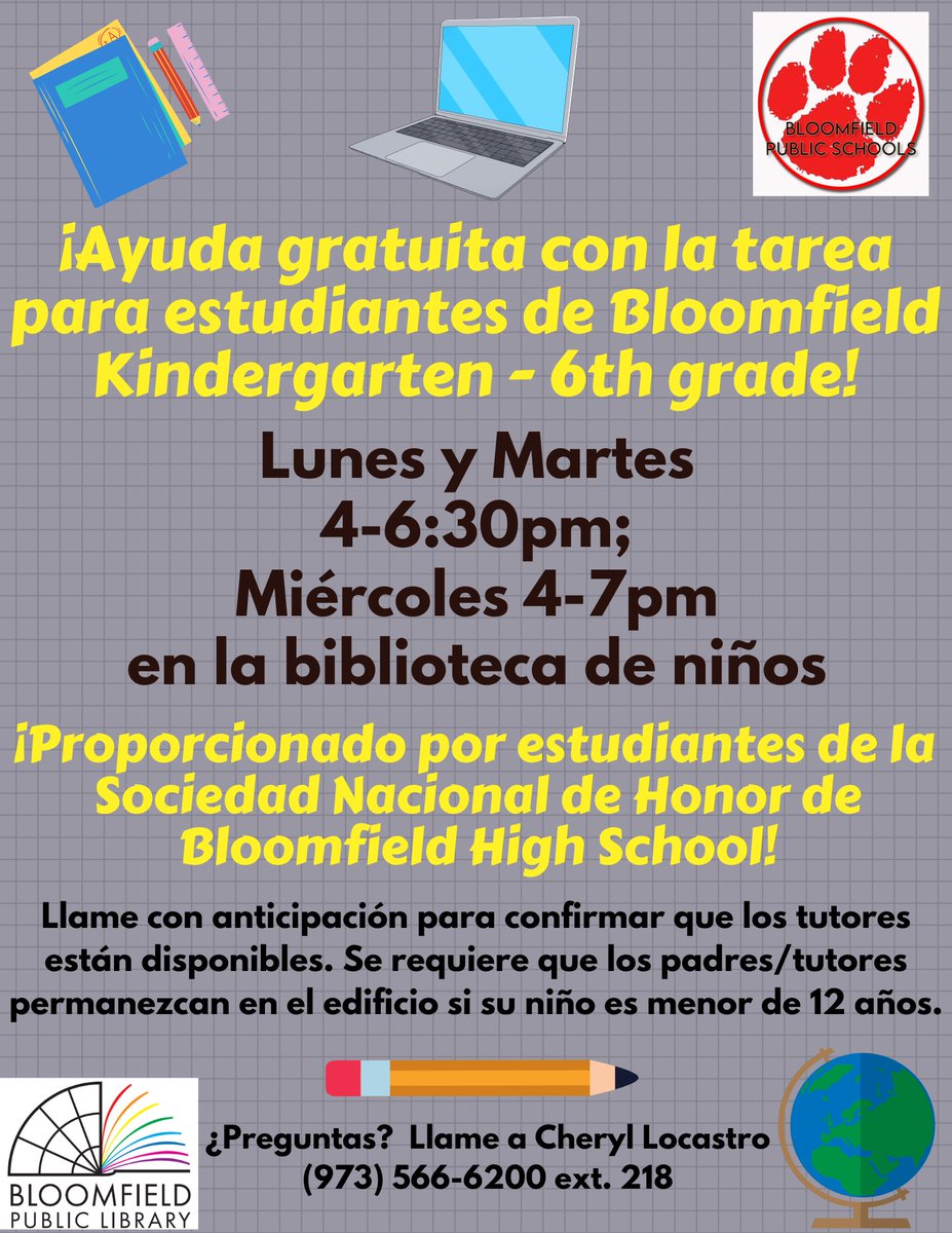 Bloomfield Public Library NJ tweet media