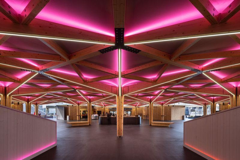 woodawards's tweet photo. Abba Arena - Front of House Scheme 

Sam Phillips @StageOneLtd, Alicia Tkacz @StufishStudio and Ewa Hazla @Atelier_One will talk though the design and background of the central concourse area covered by a hybrid spruce glulam and steel canopy structure. https://t.co/m35eeO3Q9g https://t.co/4WXlrVRG6a