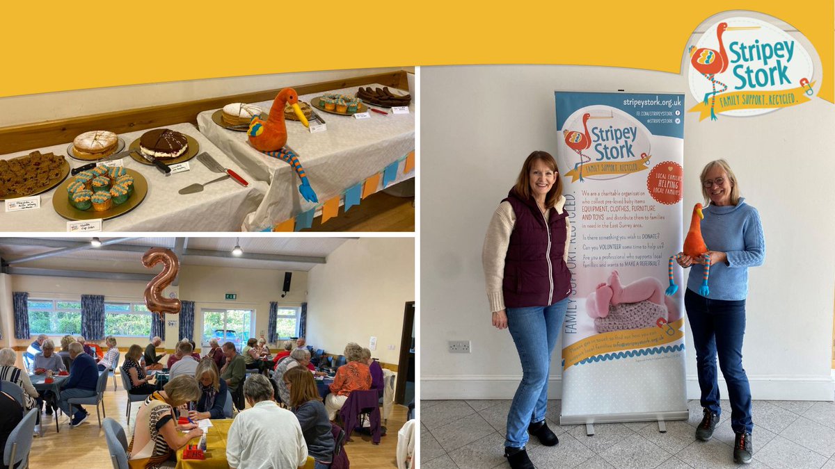 Thank you to Reigate Bridge Club for their fantastic support. They held a charity bridge afternoon with some lovely cakes and a raffle and raised £500 for us. This means a lot to us at a time when many families in our area are facing increased hardship #surreycharity #babybank