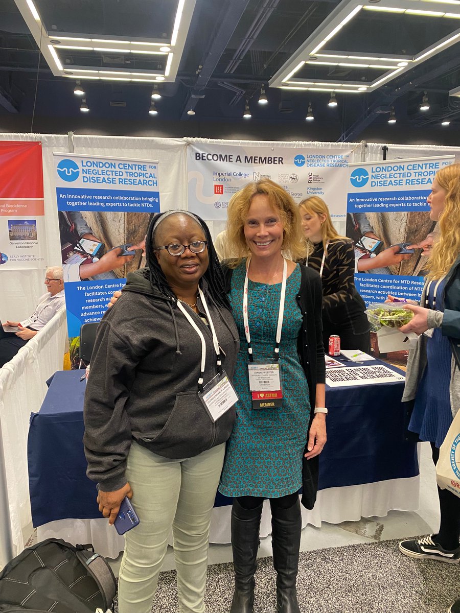 JoWebster_Group's tweet photo. LCNTDR @NTDResearch team in action - and great meeting colleagues in person - here at #ASTMH22 https://t.co/fjgsHniKmQ
