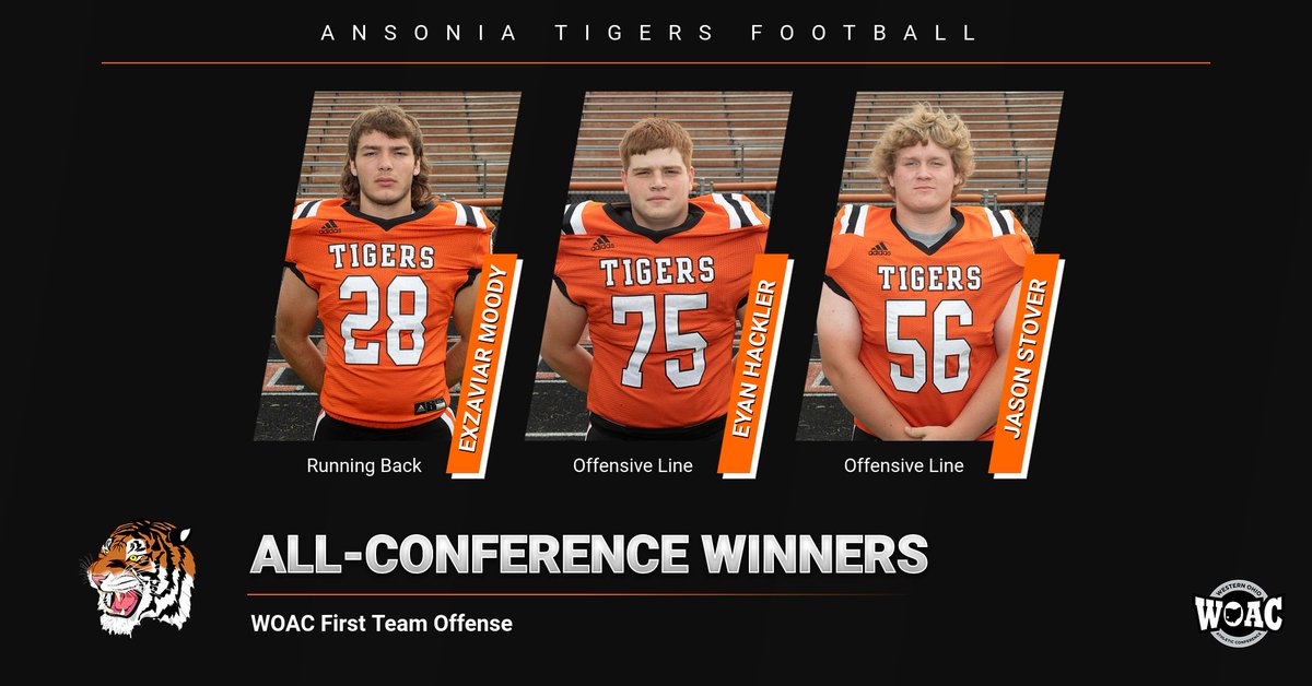 Congratulations to our First Team Offense All-Conference winners! 🏈 <a href="/AnsoniaTigersFB/">Ansonia Tiger Football</a>