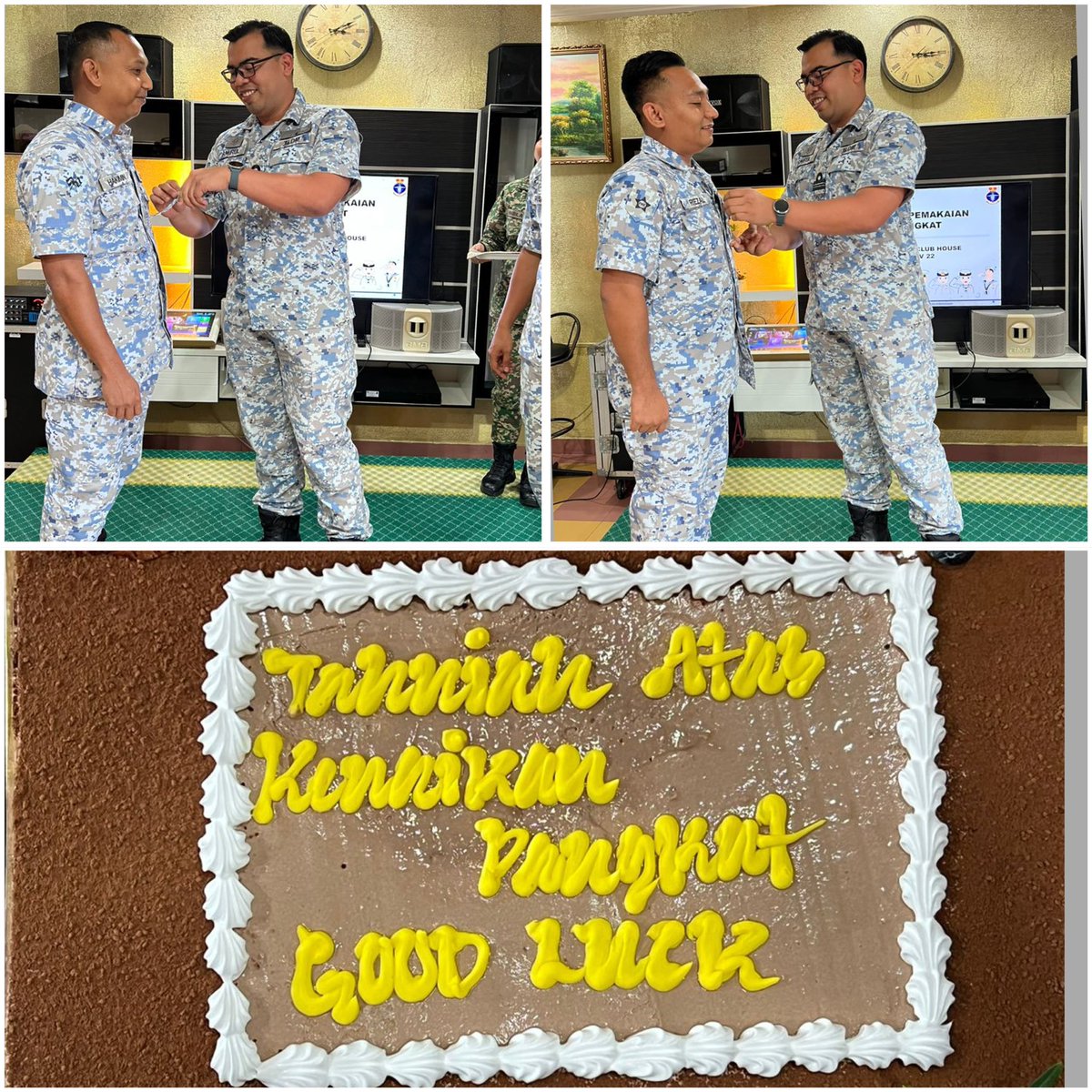 SKTLDMsitiawan's tweet photo. Accept responsibility for your life. Know that it is you who will get you where you want to go, no one else.

Tahniah diucapkan kepada warga @SKTLDMsitiawan atas kenaikan pangkat. Pangkat datang bersama amanah dan tanggungjawab! 💪🏼

#NavyPeople
#ModalInsan
#Kesiagaan
#TLDM
#RMN https://t.co/325BFKMKlZ