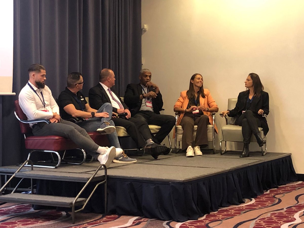 Europe_Active's tweet photo. "The competences trainers need is empathy and a degree of self-reflection. You need to be an effective communicator. These are the basic competences required for coaches" say @NASM's @Coach_PRhodes in the panel on 'The Power of Health or Wellness Coach'.

#ISM22 https://t.co/7ZhAuT86oQ