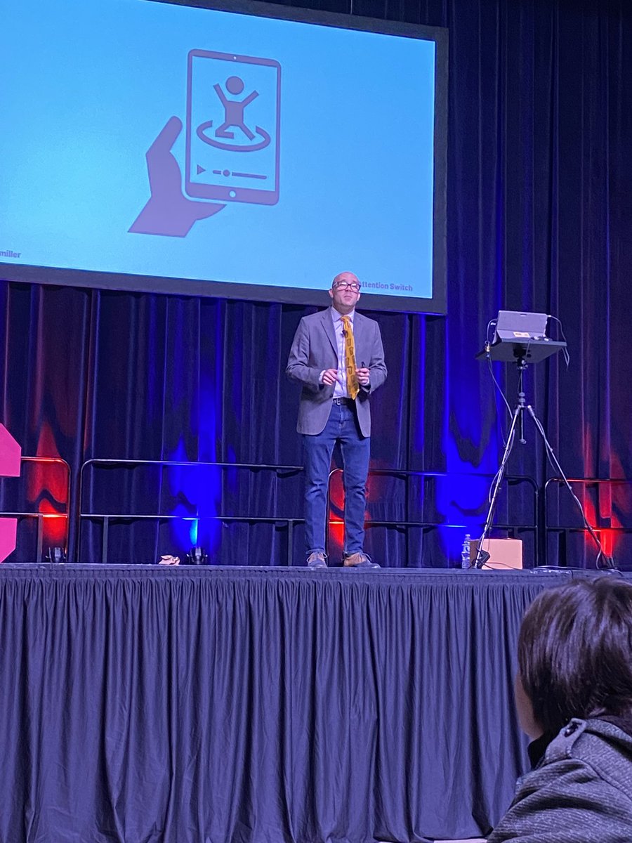 JerseyTechCoach's tweet photo. #ietc2022  Matt Miller -The Attention Switch https://t.co/iEuIqMQSg9