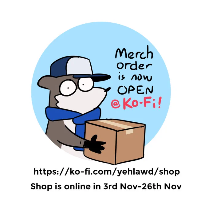 Onlin/e sh/op is finally open in Ko-Fi! The sh/op will be open for 2 weeks! (3rd Nov-16th Nov) Please do check out my merch🙏 

TO MALAYSIAN: IF YOU ARE INTERESTED TO ORDER  ONLINE PLEASE DO NOT PLACE ORDER THERE AND DIRECTLY MESSAGE ME FOR DETAILS!

(read thread for more info) 