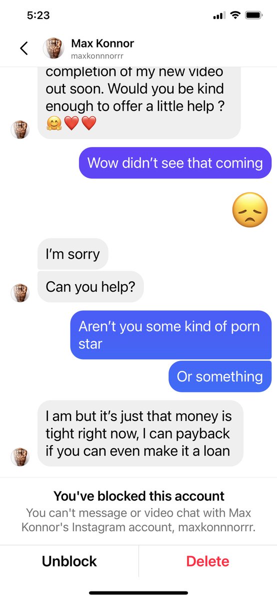 Lexi_CD's tweet photo. I am so confused with this guys that have so many followers on social media and they are porn stars and they still trying to get $$$ from regular people #scam #scammers #porn #maxkonnor 🤷‍♀️ https://t.co/WTNUgHz6lx