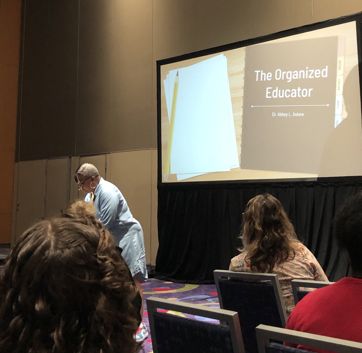 MsMichelle_Chen's tweet photo. Because organization helps my brain work @abbeylaskew #GaETC22 #NavigateTheFuture https://t.co/Ty8FxAOoBf