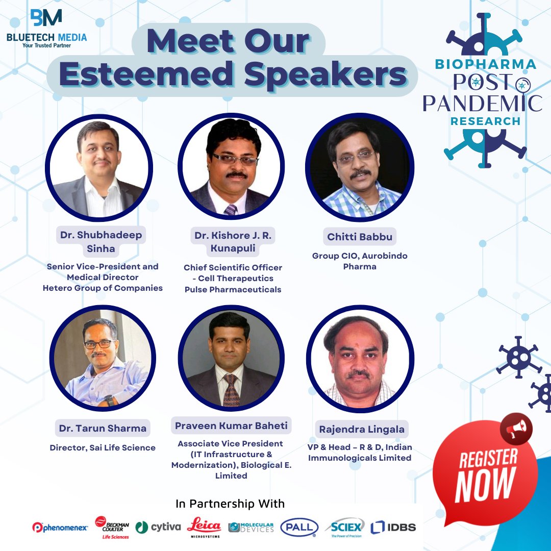 bluetech_media's tweet photo. Nothing can replace the valuable experience that our panelists have, who are waiting to share knowledge, so register now.
Block your dates and register for the event: https://t.co/9ucUBiLaT1
#Biopharmaevents #PostPandemicResearch #pharmaevents #Pandemic #bluetechmedia https://t.co/VHOxjXPvmy