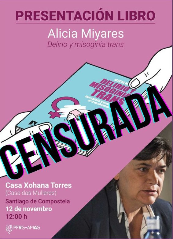 aliciamiyares's tweet photo. Parece que el colectivo LGBTIQA+, usuario de la  Casa das Mulleres, decide quién puede hablar o no en un espacio feminista.
#LaCensuraNoEsUnDerecho
#StopLeyTrans https://t.co/NSdwrxUWyU