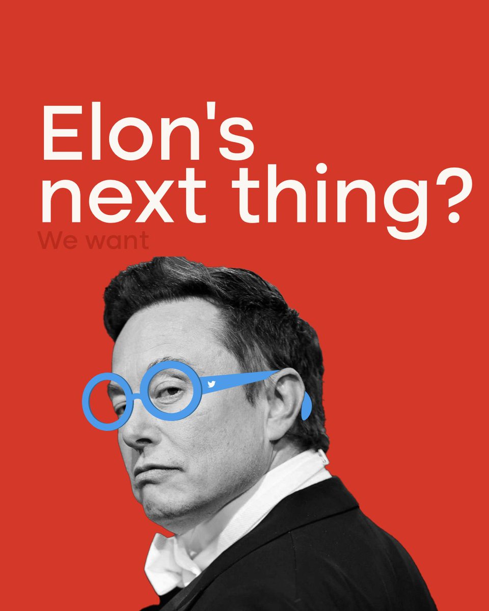 studioarunisha's tweet image. Want to guess what Elon's gonna buy next ???? 

Will he make Adobe just as affordable as the blue tick? 

Comment below to let us know what you think he's buying next!
.
.
.
#studioarunisha #visualdesignstudio #elonmusk #designmeme #graphicdesign #meme #design #designhumor