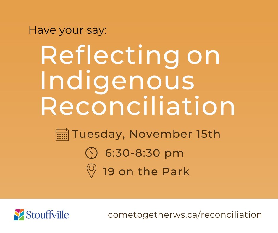 Town of Stouffville (@townofws) on Twitter photo You’re invited to <a href="/19onthePark/">19 on the Park</a> on Nov. 15 from 6:30 pm-8:30 pm. Have your say on the Reconciliation and Engagement Plan to ensure Stouffville remains a place for meaningful community connection and an accessible gathering place for all. You’re invited to <a href="/19onthePark/">19 on the Park</a> on Nov. 15 from 6:30 pm-8:30 pm. Have your say on the Reconciliation and Engagement Plan to ensure Stouffville remains a place for meaningful community connection and an accessible gathering place for all.