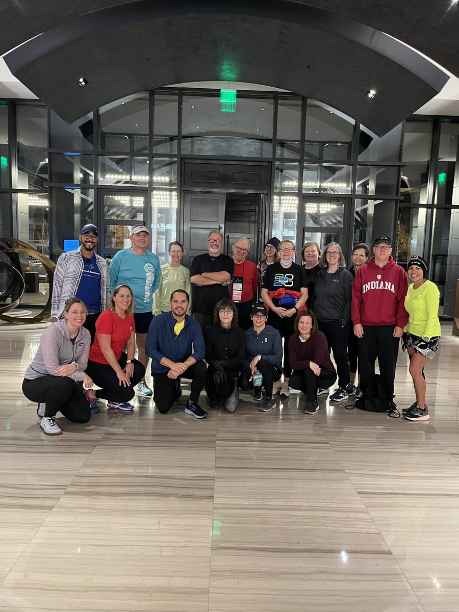 DianeHLeonard's tweet photo. Not 100% sure our official record for @GPANational morning run/walk group participation numbers before today at #gpaconf2022, but pretty sure we broke it today.

Such an awesome way to start the day!

#speakerlife #runninggroup #running #morningrun https://t.co/VCQOXNdGOV