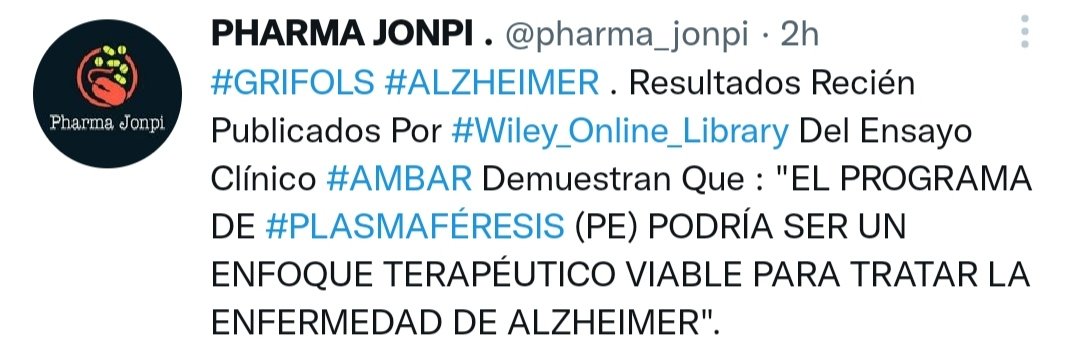 pharma_jonpi's tweet photo. #GRÍFOLS/ #EPOC /#EEUU. Acaba de Recibir la Aprobación de @US_FDA Para #ALPHAID ™ At Home, el Primer Servicio Gratuito Para Que los Consumidores Estadounidenses Determinen su Riesgo de #Alfa_1. https://t.co/CPcXGy5tYm
#ibex35 #NASDAQ100 #gigagen #biotest #alkahest #plasmaferesis https://t.co/jEaePM6cYP