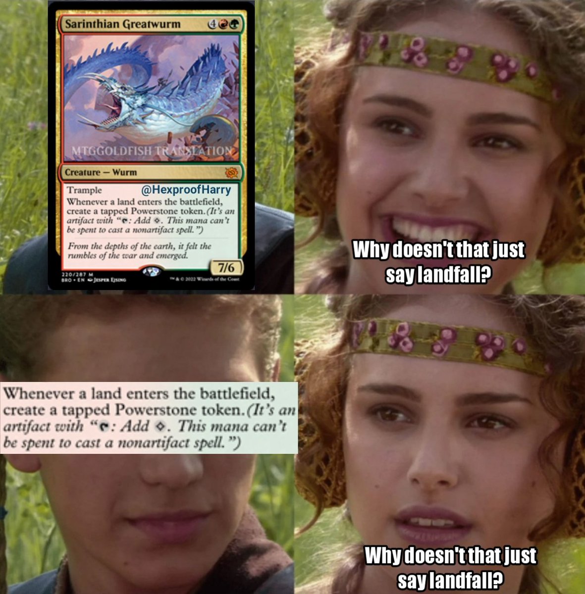 HexproofHarry's tweet photo. 😳 read it again slowly #MTGBRO #MTG https://t.co/4mNraSXZEx