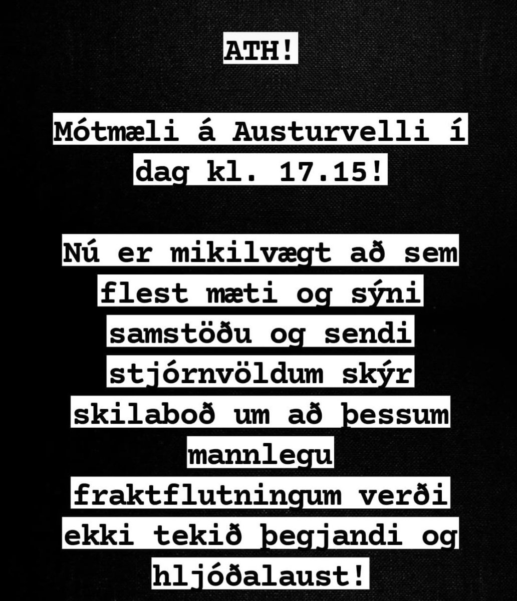 Mætum öll á Austurvöll kl 17:15 og mótmælum!!!

m.facebook.com/event_invite/3…