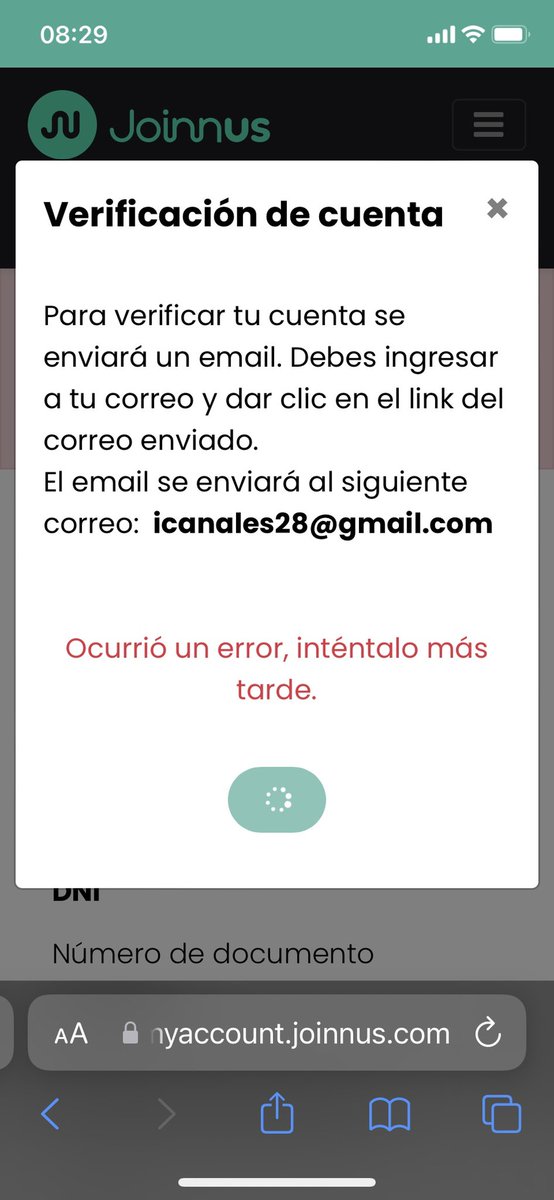 Icanales28Ivan's tweet photo. @ClubALoficial @joinnus Soy abonado y hace 2 días que no puedo verificar mi cuenta, NO PUEDO ACCEDER a mi código y no puedo comunicarme con @joinnus , @ClubALoficial tu ayuda https://t.co/LckbYpwmmY