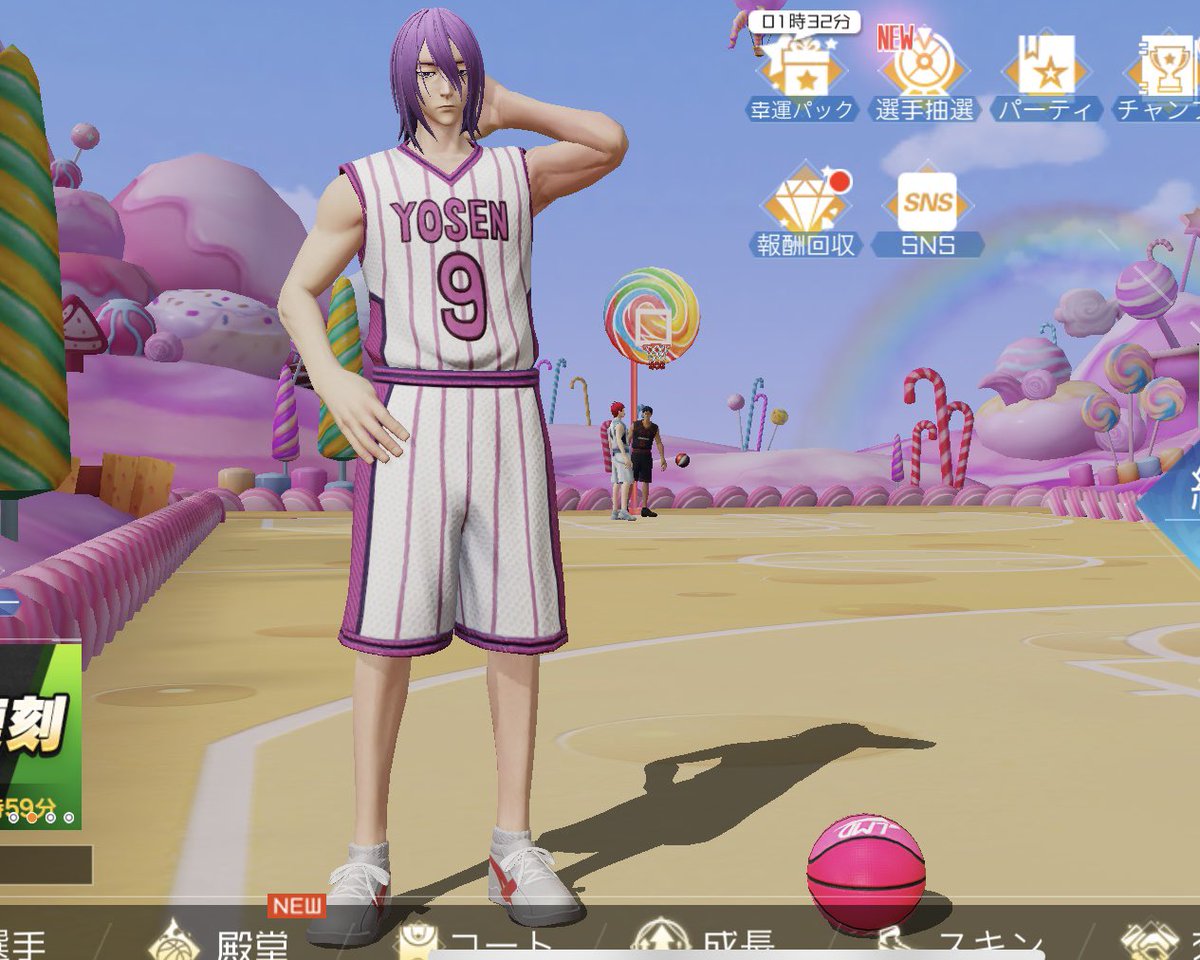9uzla's tweet photo. 下手すぎてほぼ上手い人の試合を観戦して楽しんでるレベルだけど推し達が🏀してるとこ見れるの元気でる～
あとお菓子のコートアツシ君向けすぎでは？！と思わず買った かわいい https://t.co/MLkKfju0RD