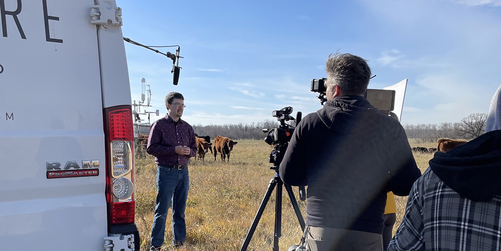 What a fun day (and great weather!) we had earlier this week shooting a video with <a href="/tripwiremedia/">Tripwire Media Group</a> and <a href="/AAFC_Canada/">AAFC Canada</a> to promote the success of the Living Lab Eastern Prairies Initiative (#AgLivingLab)! Big thanks to Lowry Farms in <a href="/Redboine/">Heith</a> Watershed District for participating!