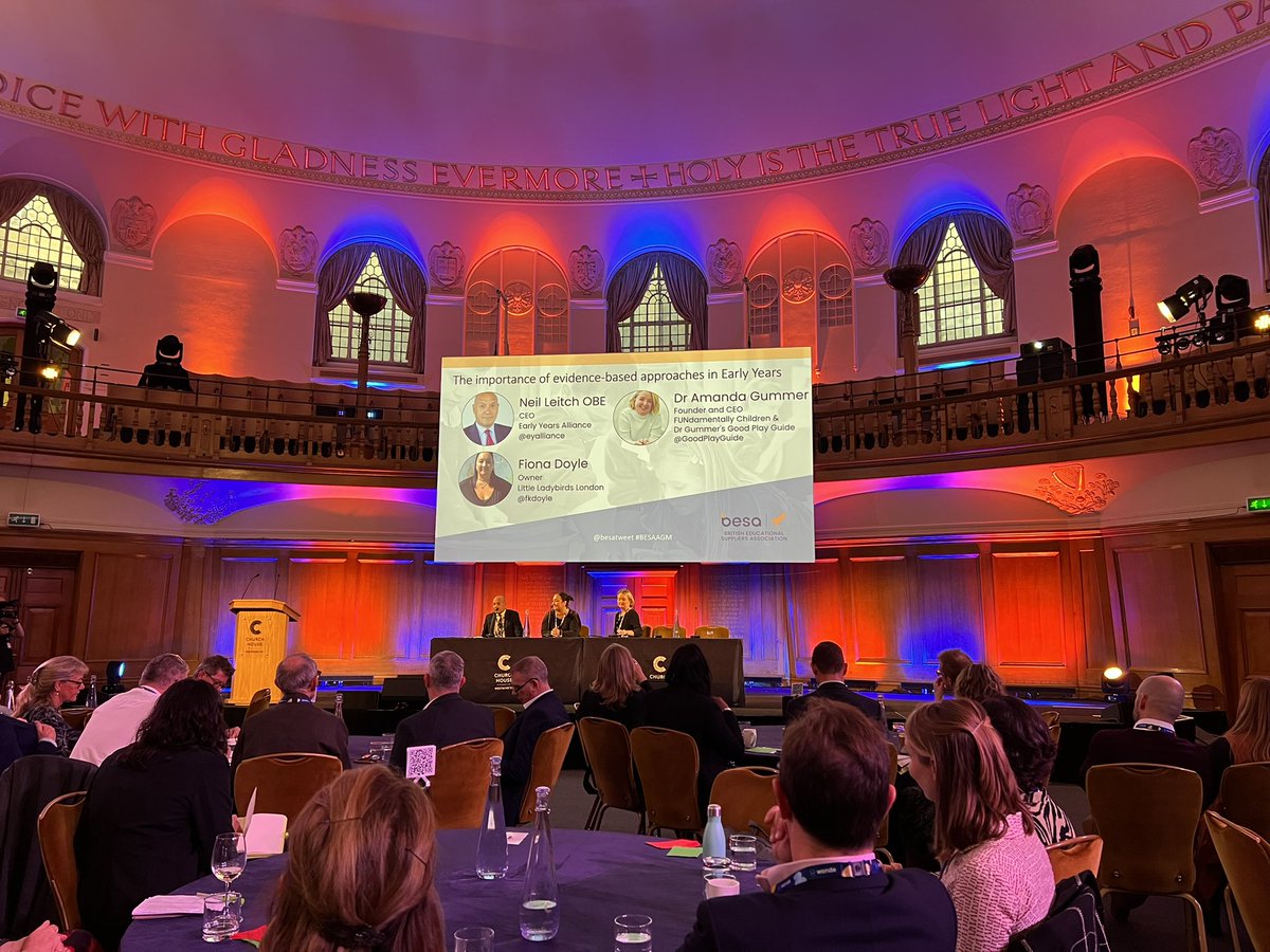 Looking forward to what promises to provide huge insight on the importance of evidence-based approaches in the early years...  <a href="/EYAlliance/">Early Years Alliance</a> <a href="/FKDoyle/">Fiona</a> <a href="/GoodPlayGuide/">Good Play Guide</a>