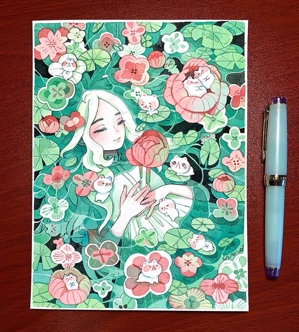 Original painting update🌸
https://t.co/535VeIrxOD 