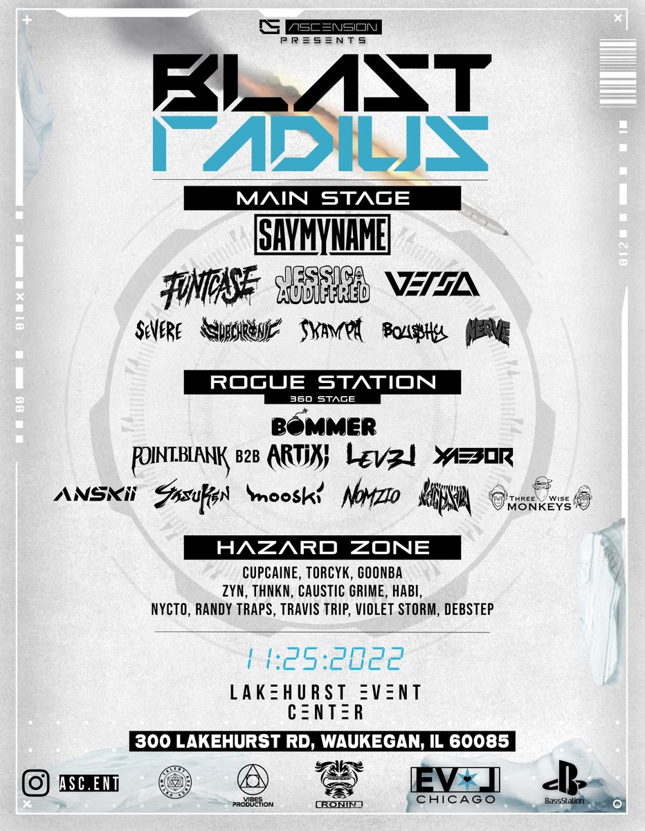 BlastRadiusFest's tweet image. 🚨ALERT🚨 3-STAGES WITH INSANE LINEUPS!!! MAIN STAGE, ROGUE STATION, AND HAZARD ZONE. TIER 1 SOLD OUT. GET YOUR TICKETS NOW!!
•
•
•
•
#funtcase #BlastRadius #Festival #Riddim #Dubstep #Bass #Electronic #Dance #Music #Rave #Dub #Wub #Excision #jessicaaudiffred #versa