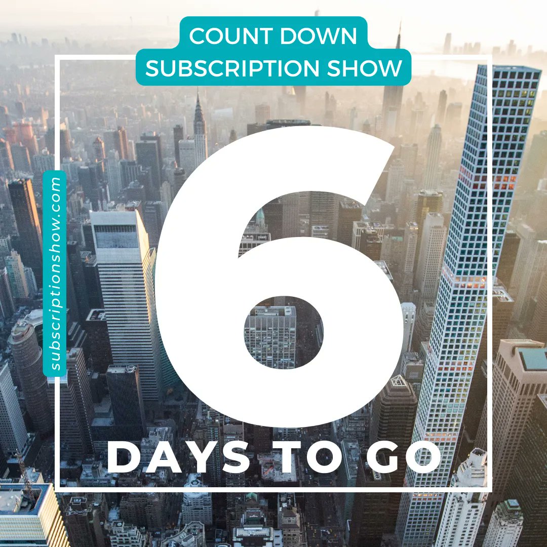 KGSexton's tweet image. .#SubscriptionShow22 is almost HERE! Whether we see you online or in #NYC, we can't wait to have you join us for this year's show. Click the link to get your ticket today and make the BEST investment in your #recurringrevenue company. buff.ly/3Sv1yQE 

#SubShow22