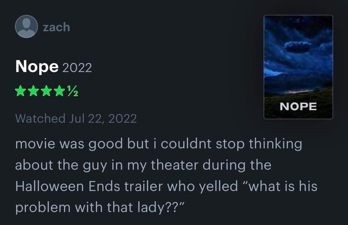 letterboxd reviews with threatening auras tweet media