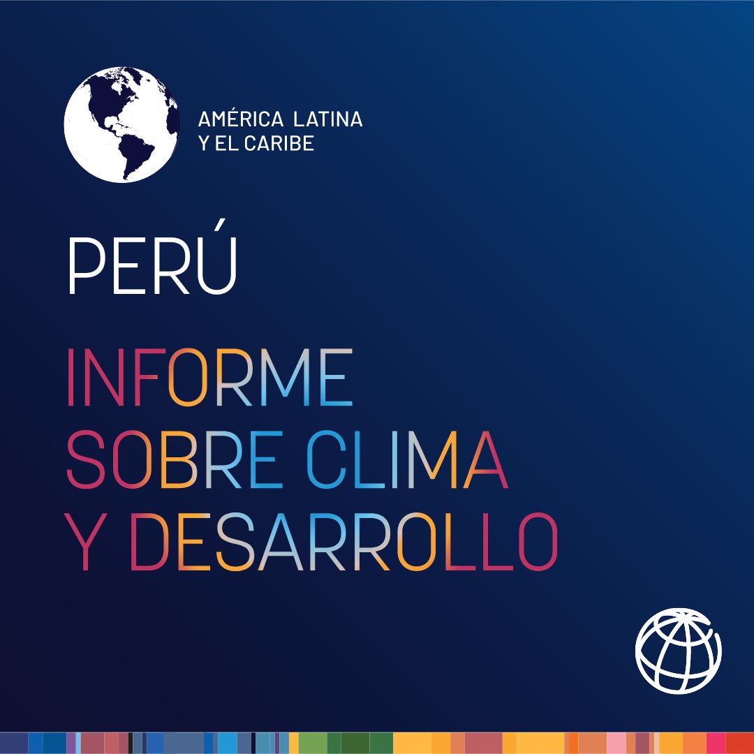 -Controlar la #deforestación
-Gestionar los recursos hídricos 
-Descarbonizar el #transporte 
Algunas de las recomendaciones del nuevo informe sobre #ClimayDesarrollo para #Perú 🇵🇪 

#EnVivo: wrld.bg/1t3J50LskyY 
#CambioClimático #AcciónClimática #COP27 #ClimateActionWBG