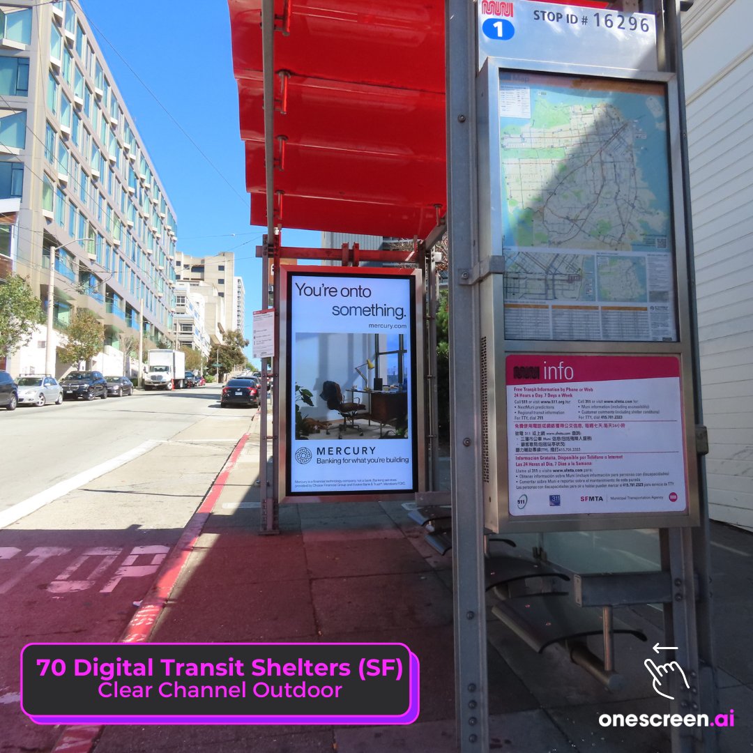 onescreenai's tweet image. @Mercury unleashed a strong mix of multi-format #OOH, of which a handpainted mural and #SFDC transit hub takeover are just the tip of the iceberg.

CUT TO: Notable lifts in web traffic across the board AND exposed audience being 4X more likely to convert vs an audience w/o OOH.