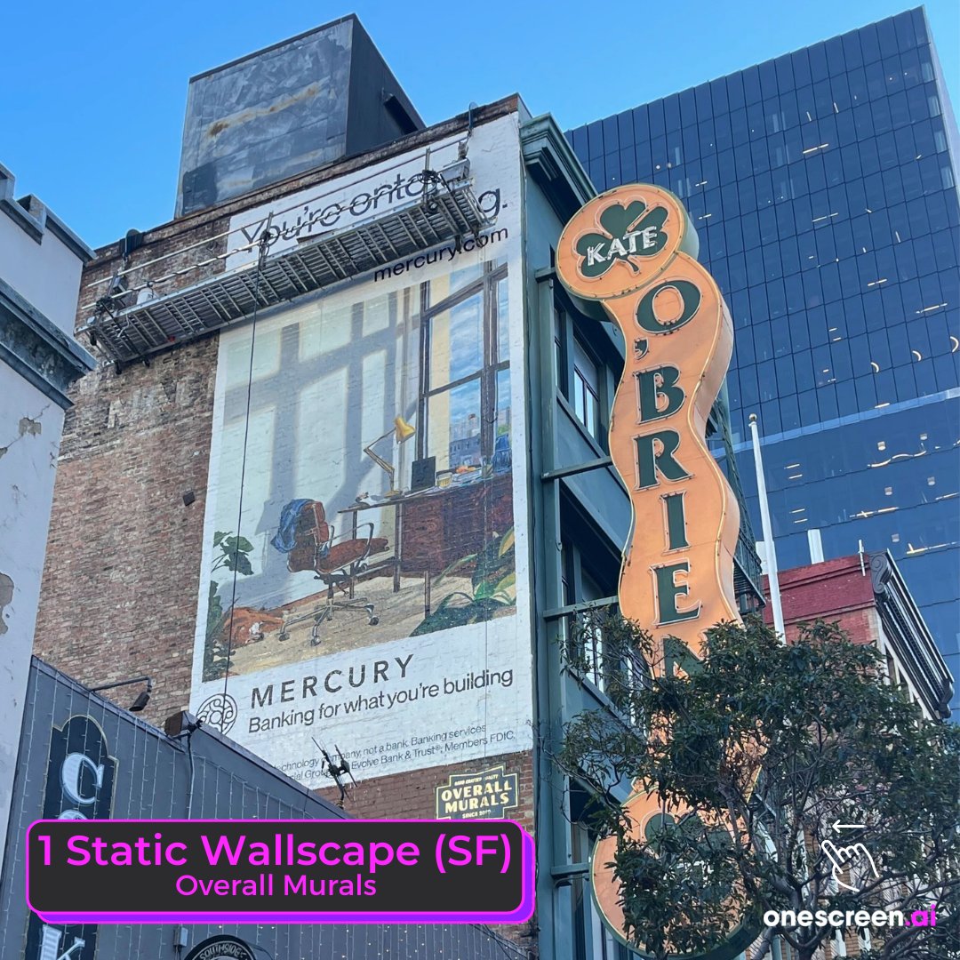 onescreenai's tweet image. @Mercury unleashed a strong mix of multi-format #OOH, of which a handpainted mural and #SFDC transit hub takeover are just the tip of the iceberg.

CUT TO: Notable lifts in web traffic across the board AND exposed audience being 4X more likely to convert vs an audience w/o OOH.