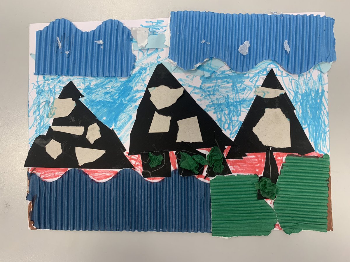 Harts_Y2's tweet photo. In Y2 this week we have been reading “The River”. In Art, the children created these beautiful collages - how amazing are these! @hartsholmeacad @HarbourLearning #HHAArt https://t.co/znhvnRGdTO