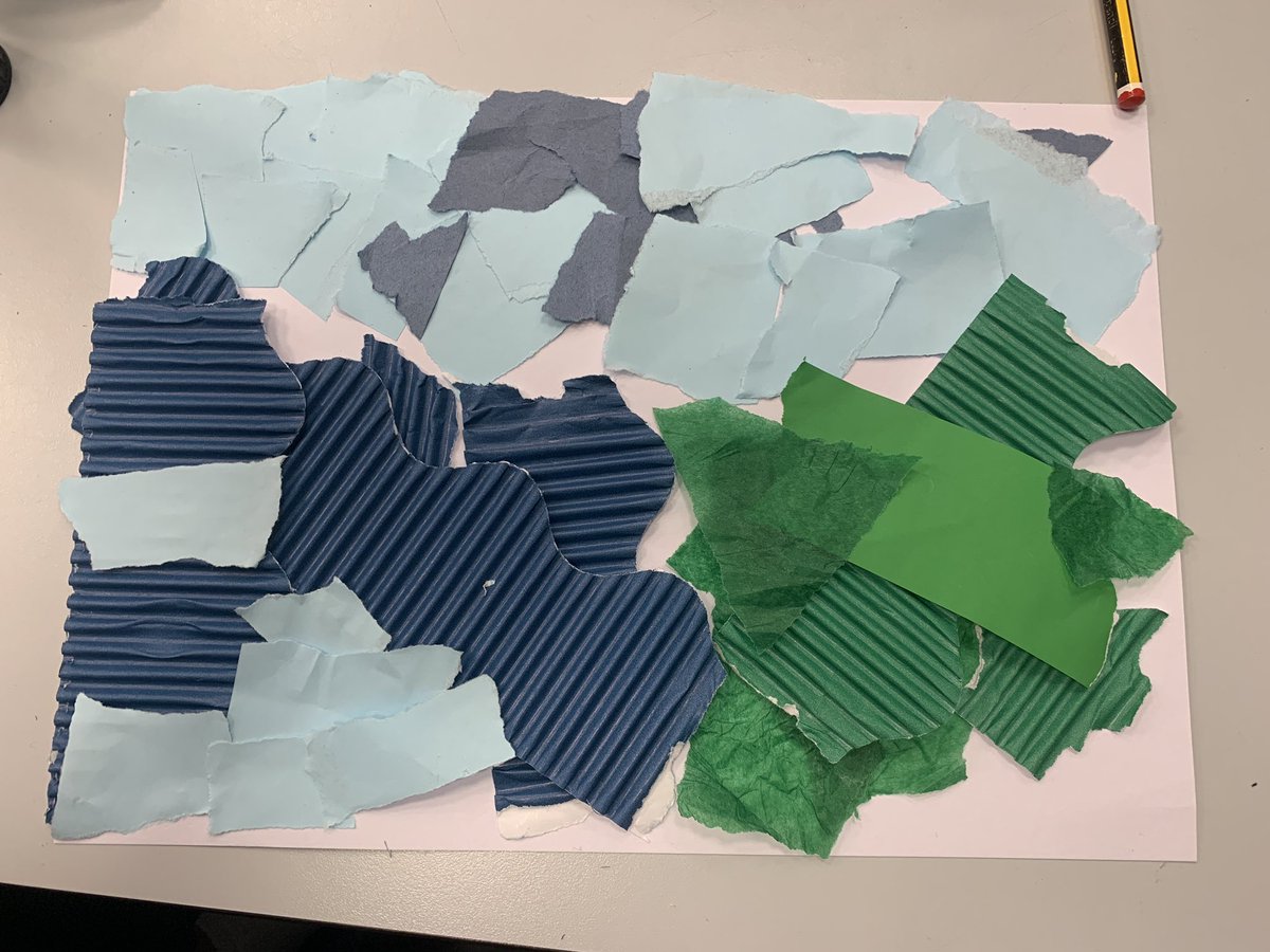 Harts_Y2's tweet photo. In Y2 this week we have been reading “The River”. In Art, the children created these beautiful collages - how amazing are these! @hartsholmeacad @HarbourLearning #HHAArt https://t.co/znhvnRGdTO