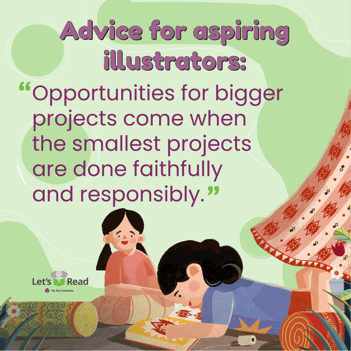 Get a closer look at the creative processes of our talented women creative collaborators from all around Asia! #GenerationEquality 

Meet Fanny Santoso, a children’s book illustrator based in #Indonesia. Fanny found drawing as a medium   to express herself.