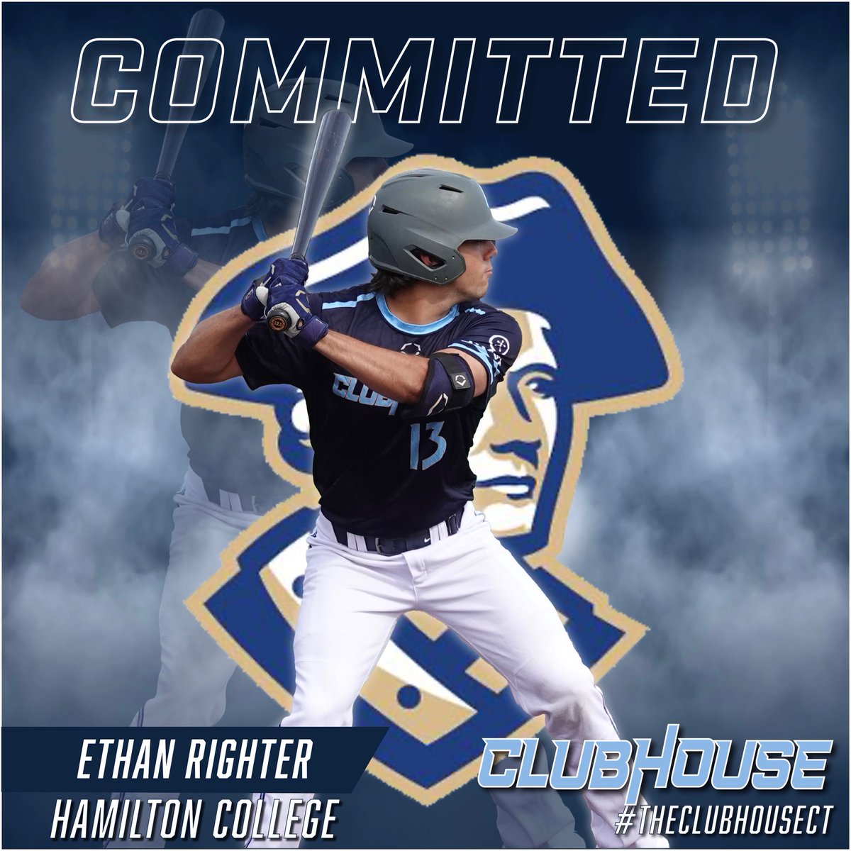 TheClubhouseCT's tweet photo. Congratulations to Ethan Righter on his commitment to Hamilton! The 2-way commit works hard in every facet of the game. His mindset and competitiveness take his talents to another level. The Continentals are lucky to have Righter! 
#NCAABound #Clubhouse #RepCH #BackOurBlue https://t.co/12oVfFonIa
