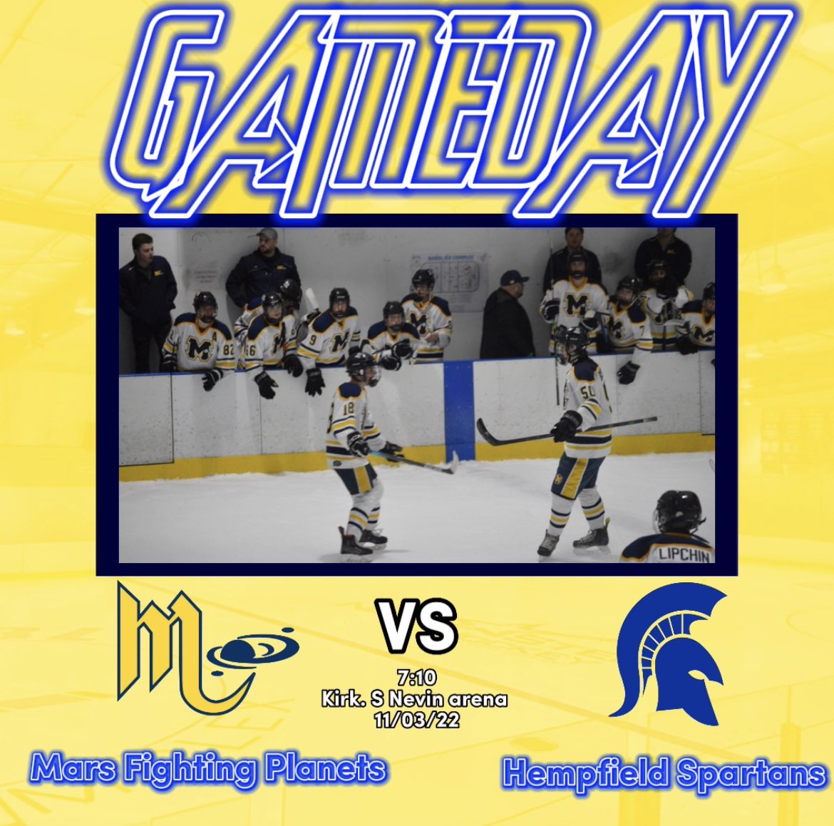 Mars VS Hempfield 
Tonight @ 7:10