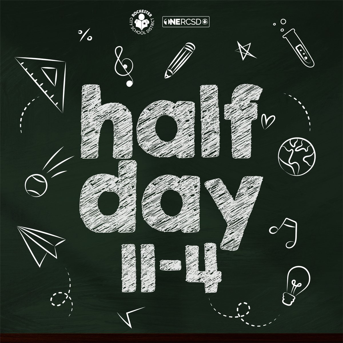 Reminder: There is a half day for students tomorrow, Friday, November 4th, 2022 #ONERCSD
