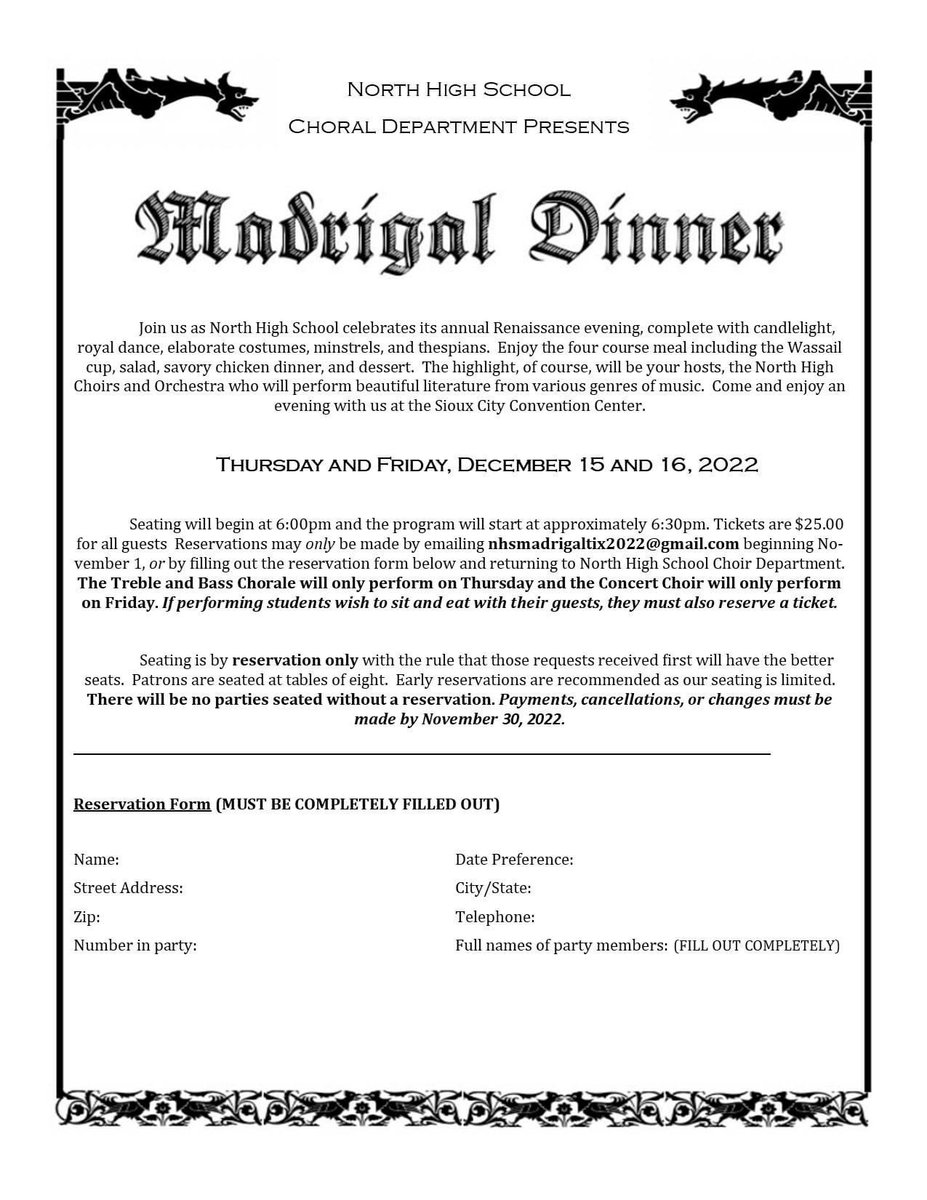 Madrigal tickets are officially on sale! Reserve your seats for the 2022 event before they’re gone!