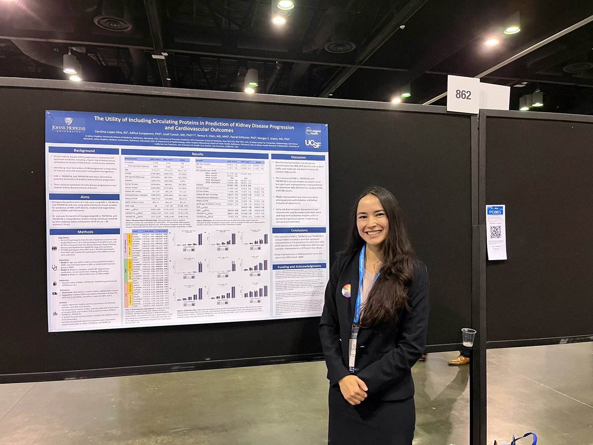 Come to poster 862 — the absolutely amazing MS3 Carolina Lopez-Silva presenting on KIM-1 and TNFR1-2… <a href="/hopkinsneph/">Hopkins Nephrology</a> <a href="/JohnsHopkinsDOM/">Johns Hopkins Department of Medicine</a> <a href="/carolopezsilva/">Carolina Lopez-Silva</a>