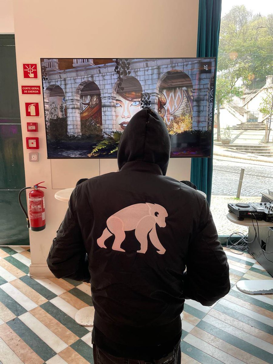 BlackpoolHQ's tweet photo. Merch is here, Apes. 🦍🐸🐘

#TheArcadeLisbon https://t.co/9WZpnV7Wua