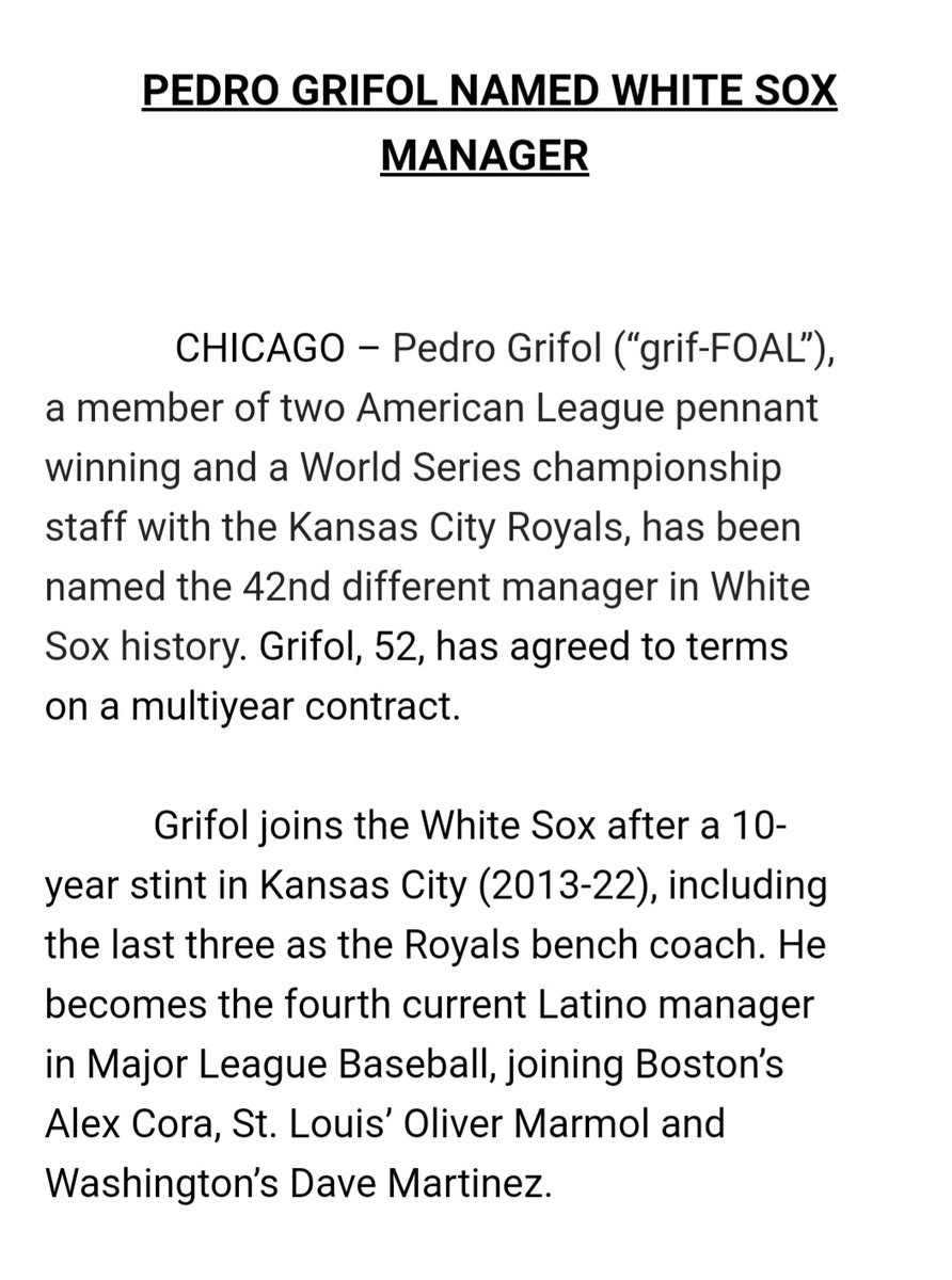 #WhiteSox search is ovaaah!