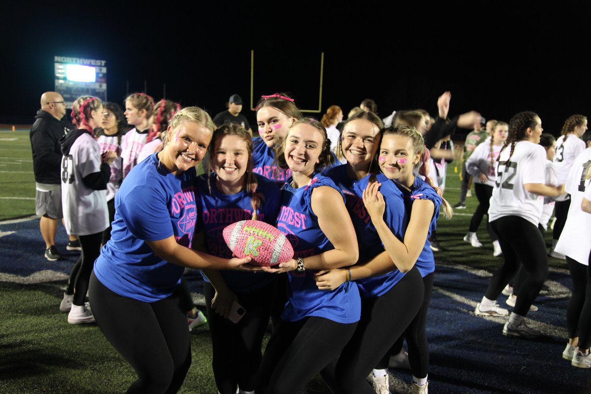 NorthwestRISD's tweet photo. We had a great time at the 17th Annual Kati Fisher Powder Puff Bowl last night. All money raised goes to scholarships for Northwest seniors. Thanks to the Fisher family, players, coaches, entertainment, and the Northwest community for supporting this wonderful event! #NWcommUNITY https://t.co/ME0finYrBz