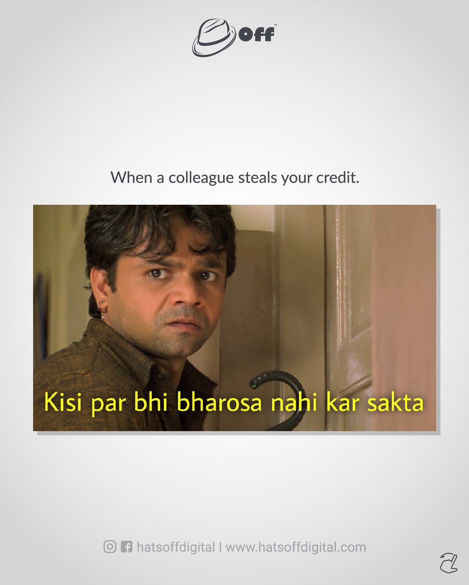 hatsoffdigital's tweet image. Hola Agency Peeps!! ✋🤯 

It's time to relax and sit back with some popcorn because we bring you agency version of bollywood movie - Hungama 🍿🎉

#hatsoff #agencycreative #agency #agencylife #hungama #bollywoodmovies #bollywood #bollywoodmemes #creativewriting #creativeagency