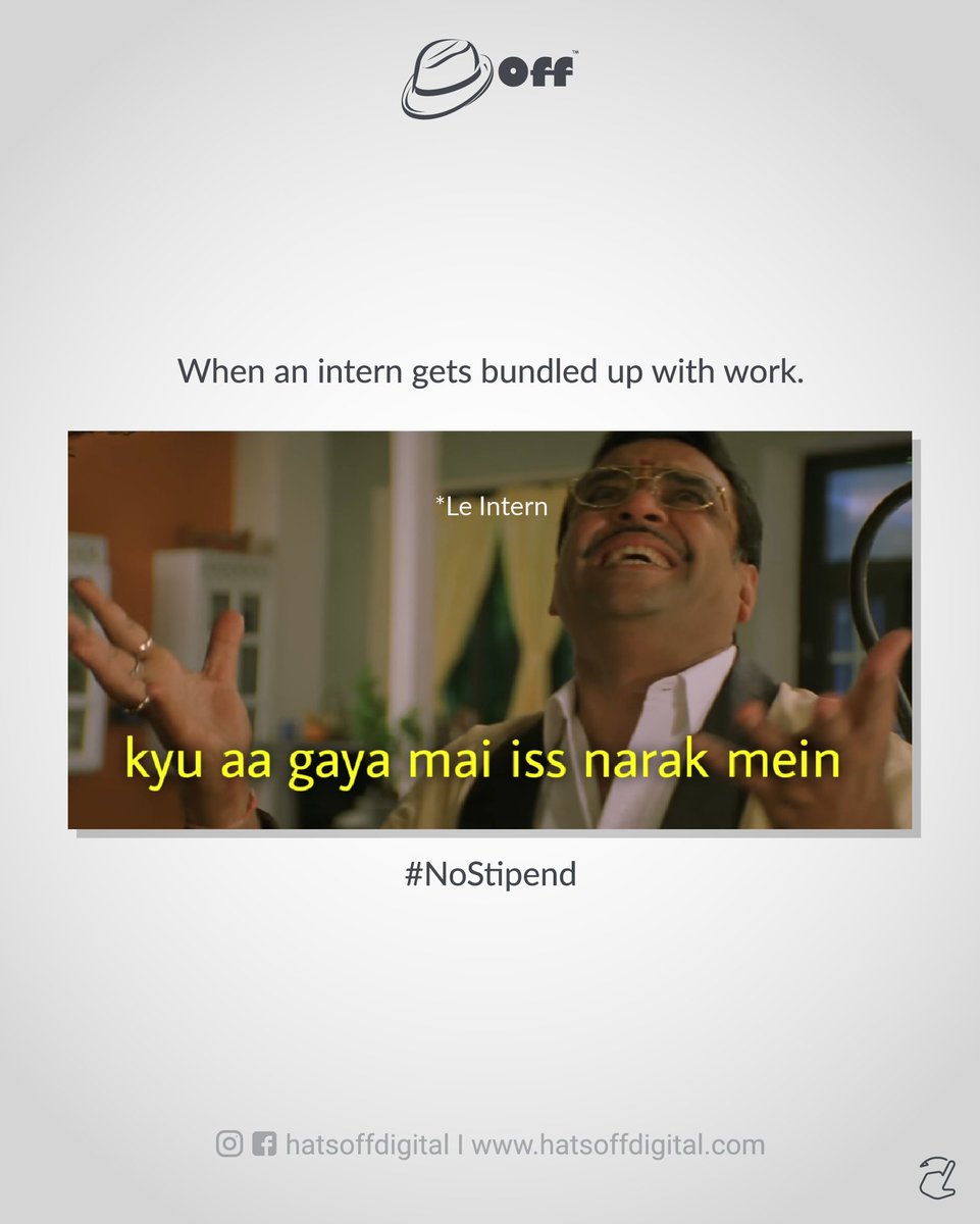 hatsoffdigital's tweet image. Hola Agency Peeps!! ✋🤯 

It's time to relax and sit back with some popcorn because we bring you agency version of bollywood movie - Hungama 🍿🎉

#hatsoff #agencycreative #agency #agencylife #hungama #bollywoodmovies #bollywood #bollywoodmemes #creativewriting #creativeagency