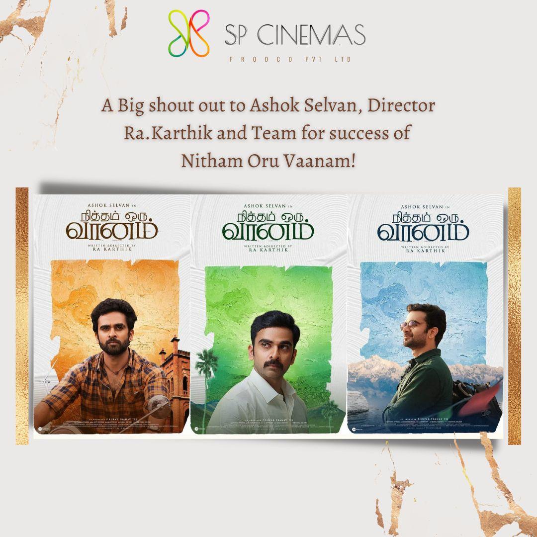 @AshokSelvan@Rakarthik_dir@riturv @Aparnabala2 @shivathmikaR  @AndhareAjit @PentelaSagar @GopiSundarOffl @dharankumar_c @vidhu_ayyanna @editoranthony @Viacom18Studios @riseeastcre