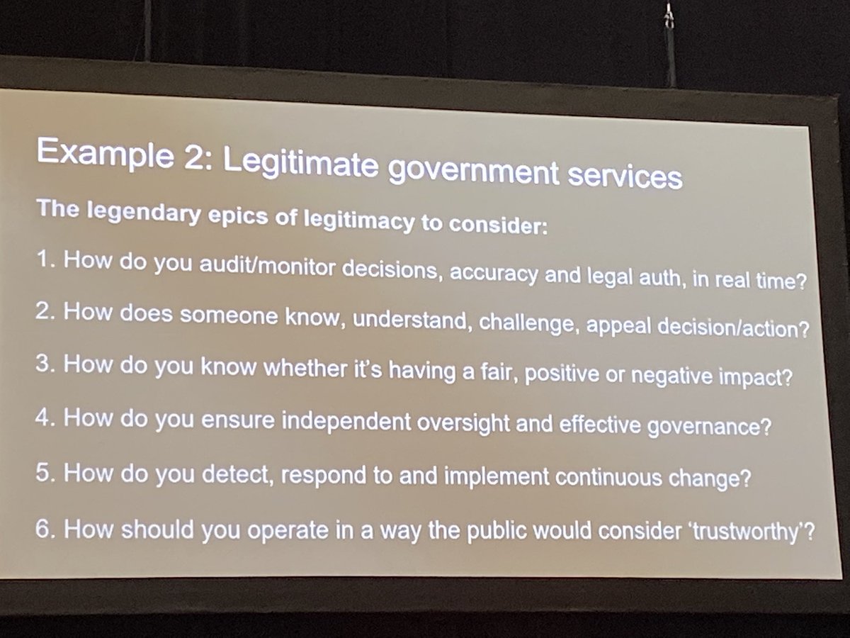 Final day <a href="/fwd50conf/">FWD50</a> with @piacandrews sharing how to build trustworthy systems in government and Augmented Intelligence (arxiv.org/pdf/2208.10087…)

Gov systems need to be humane, built with trust, traceable, appealable.

#GCDigital Trust in yourself.