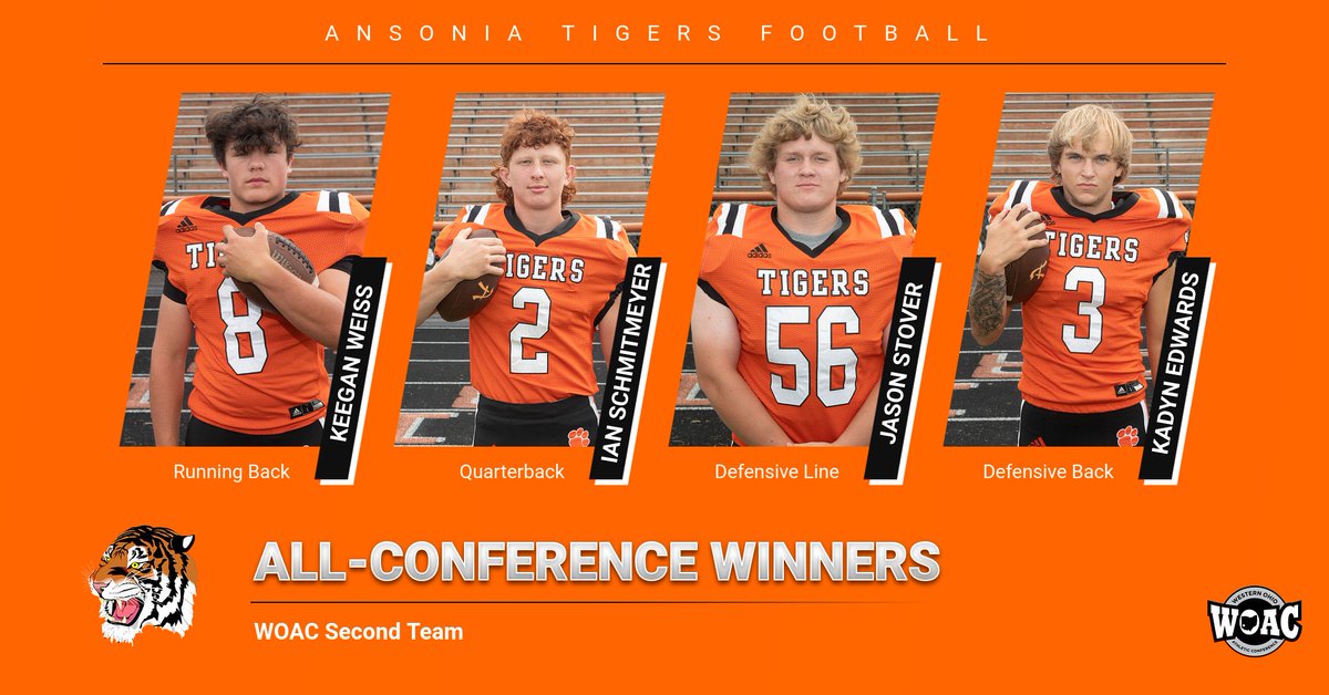 Congratulations to our All-Conference 2nd Team selections! <a href="/AnsoniaTigersFB/">Ansonia Tiger Football</a>