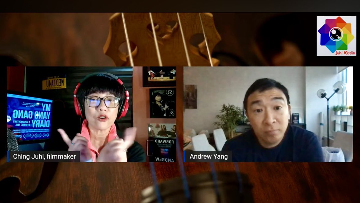 Ching Juhl 陈清 (@chingjuhl) on Twitter photo Thanks for watching and commenting at the LIVE INTERVIEW. I had a wonderful time chatting w/ <a href="/AndrewYang/">Andrew Yang🧢⬆️🇺🇸</a> We talked about family, education, Yang2020, election, <a href="/Fwd_Party/">Forward Party</a> & fun stuff. My Yang Gang Diary, documentary, is live on TubiTV. Watch the live show: youtu.be/fGyLf0Sr69k Thanks for watching and commenting at the LIVE INTERVIEW. I had a wonderful time chatting w/ <a href="/AndrewYang/">Andrew Yang🧢⬆️🇺🇸</a> We talked about family, education, Yang2020, election, <a href="/Fwd_Party/">Forward Party</a> & fun stuff. My Yang Gang Diary, documentary, is live on TubiTV. Watch the live show: youtu.be/fGyLf0Sr69k