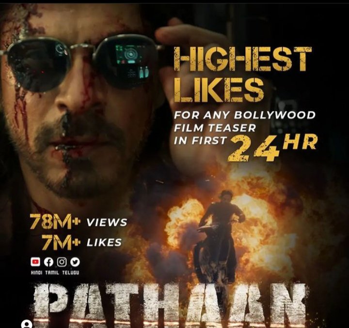 #Pathaan #PathaanTeaser 
Smash the records for most viewed and most liked teaser for any Bollywood movie 💥✌
Picture Abhi Baki hai mere dost 🤩😍
#ShahRukhKhan𓀠 #ShahRukhKhan #SRK𓃵 #Srkians #SRKDay