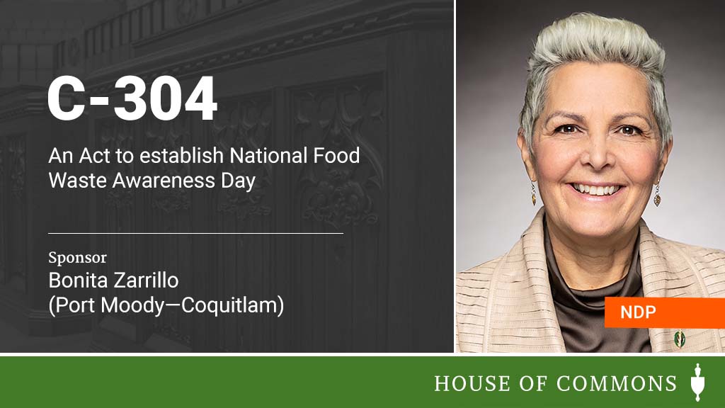 HoCChamber's tweet photo. .@BonitaZarrillo introduced Bill #C304 in the #HoC.

The full text of the Bill will be available later today: https://t.co/13x4T7bqGa https://t.co/hOrJPS4mUB
